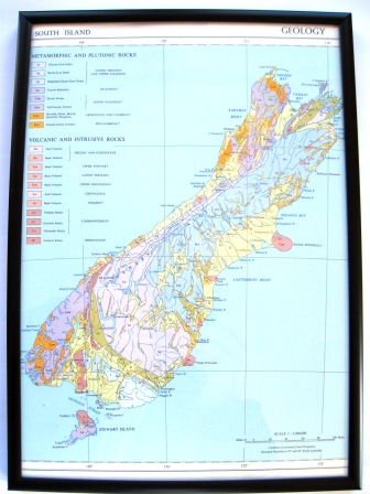 A 1950's map of New Zealand's geology